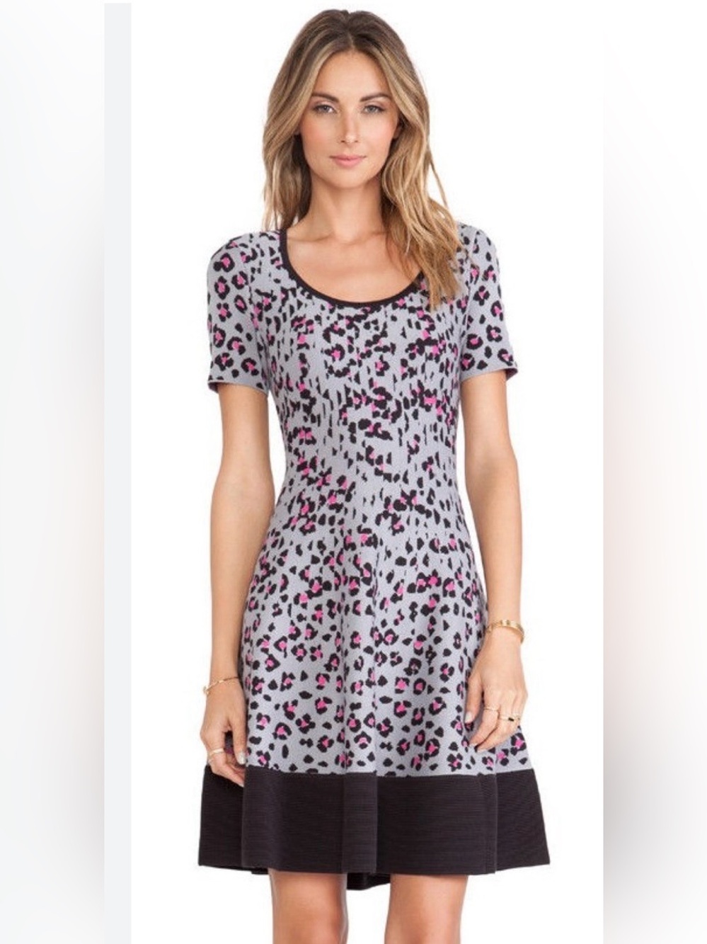 Kate Spade New York "Cyber Cheetah" sweater dress size S